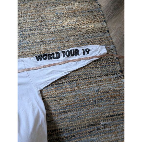 John Mayer World Tour 2019 Chicago White Graphic Long Sleeve Tee Size XL T-Shirt - Picture 6 of 8